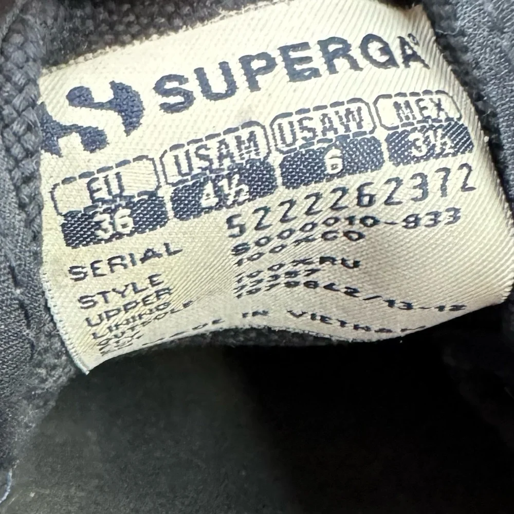 Superga Blue Lace Up Sneakers